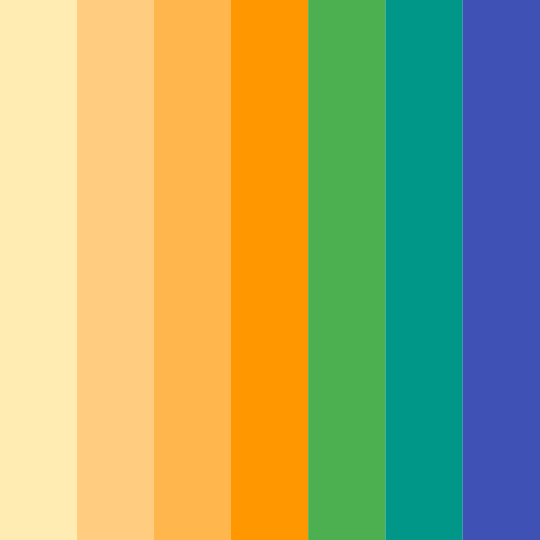 Download vibrant orange color palette PNG image (square)