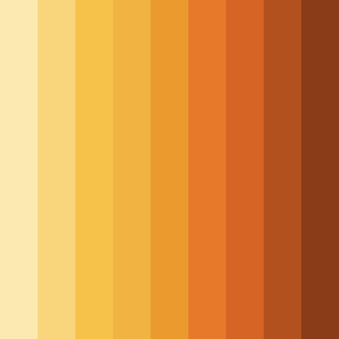 Download golden ember glow color palette PNG image (square)