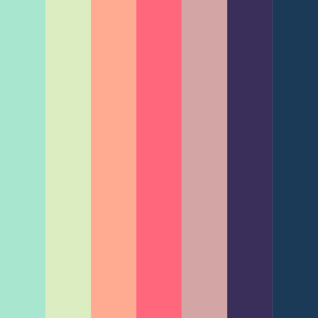 Download green nature shades color palette PNG image (square)