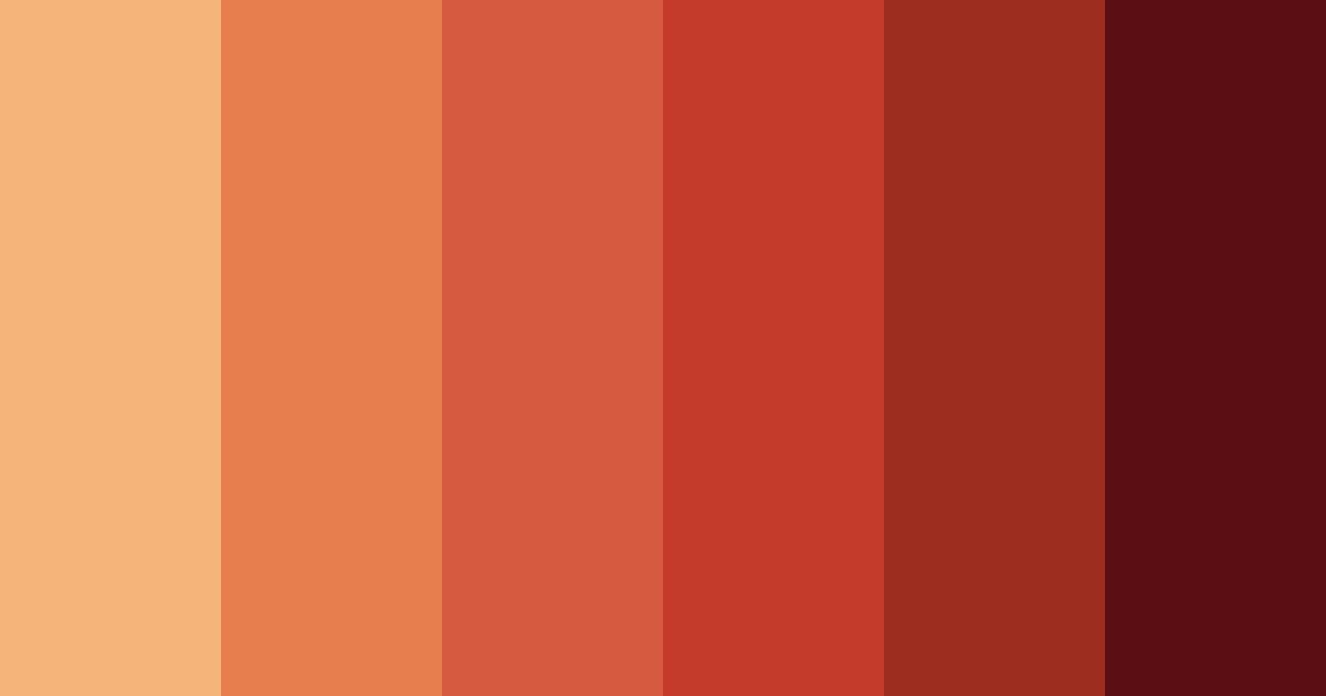 Download burnt orange color palette PNG image (landscape)