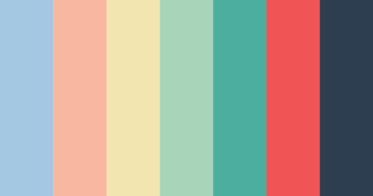Download tranquil harmony color palette PNG image (landscape)