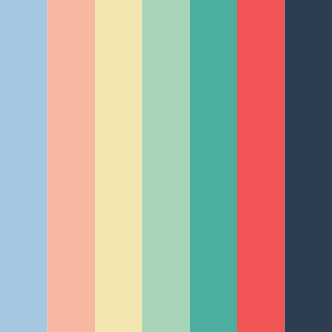 Download tranquil harmony color palette PNG image (square)