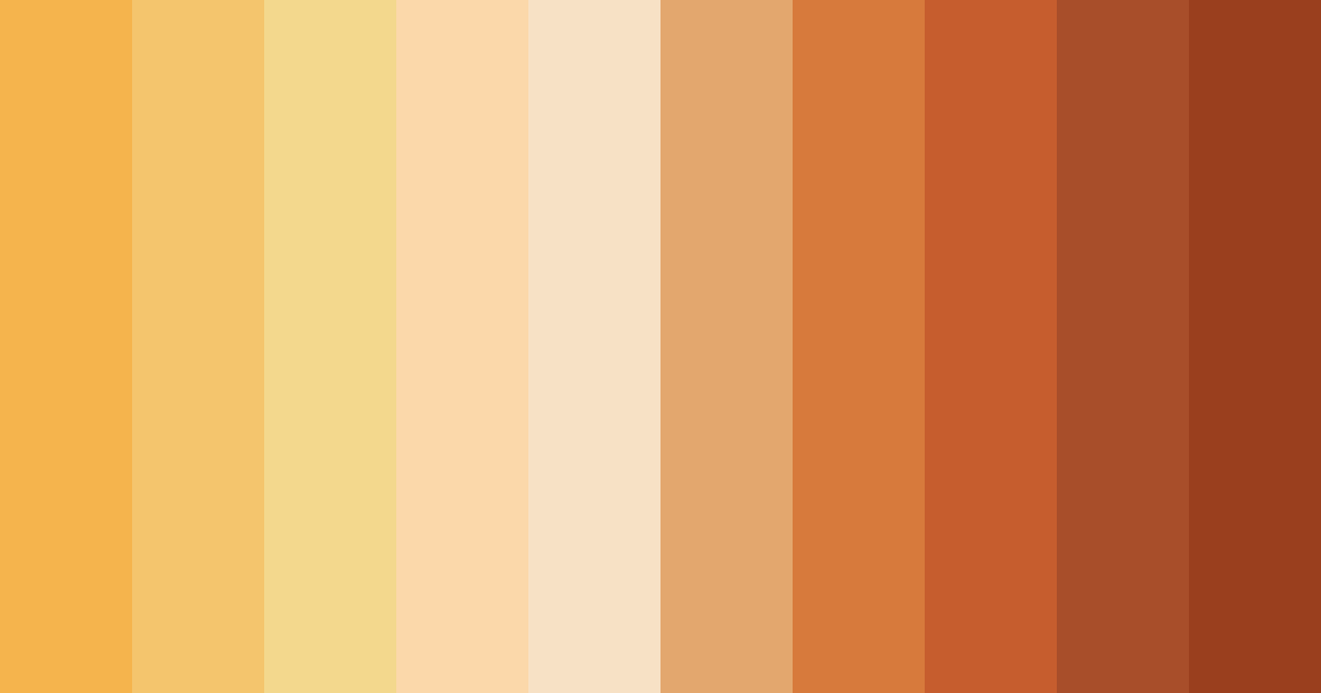 Download orange sunset color palette PNG image (landscape)