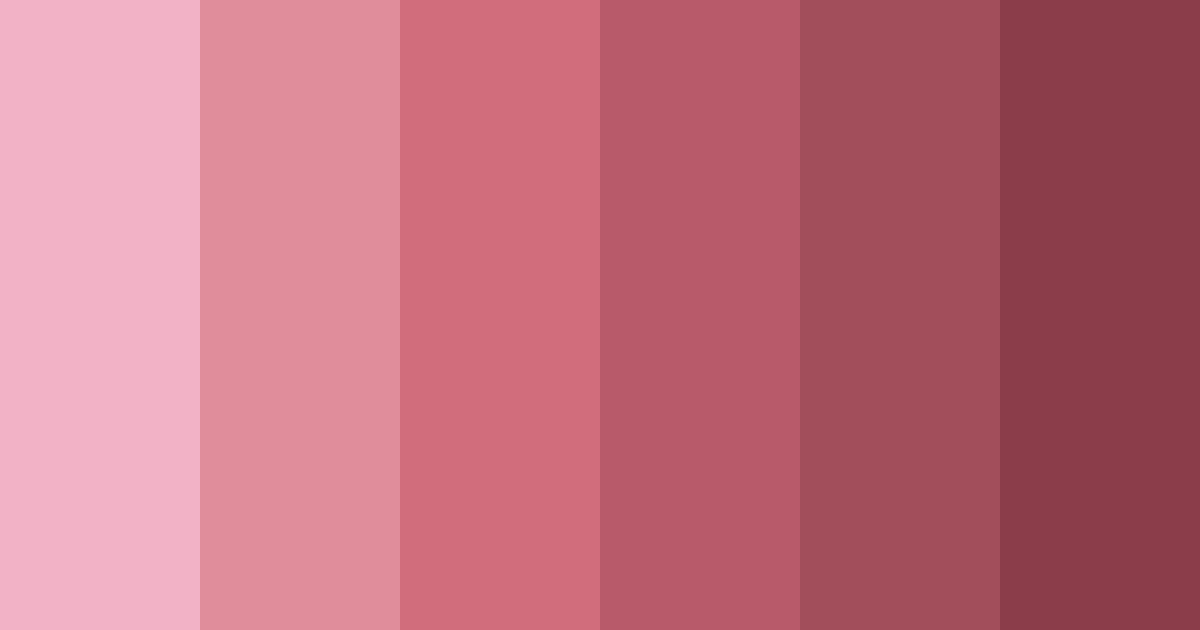 Download burnt rose shades color palette PNG image (landscape)