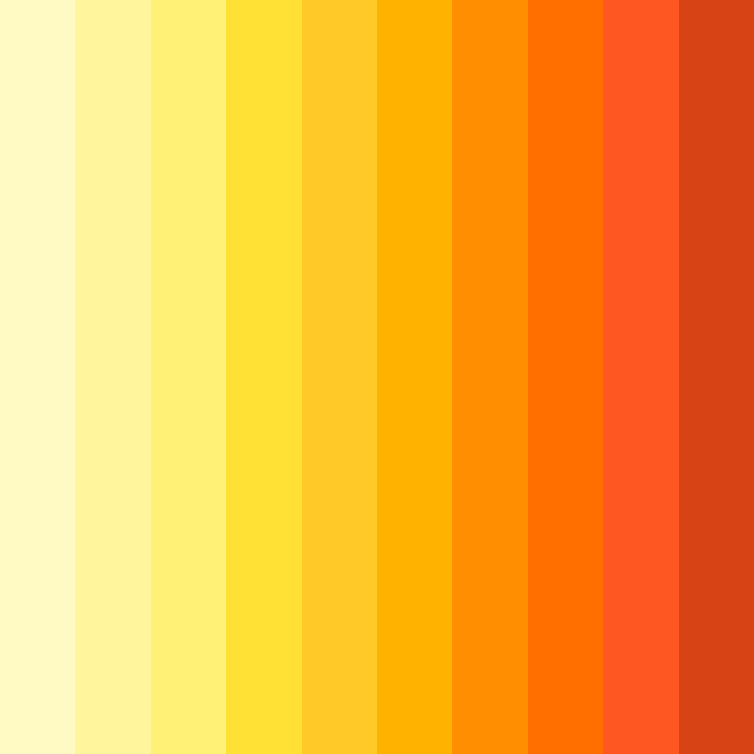 Download sunlit citrus symphony color palette PNG image (square)