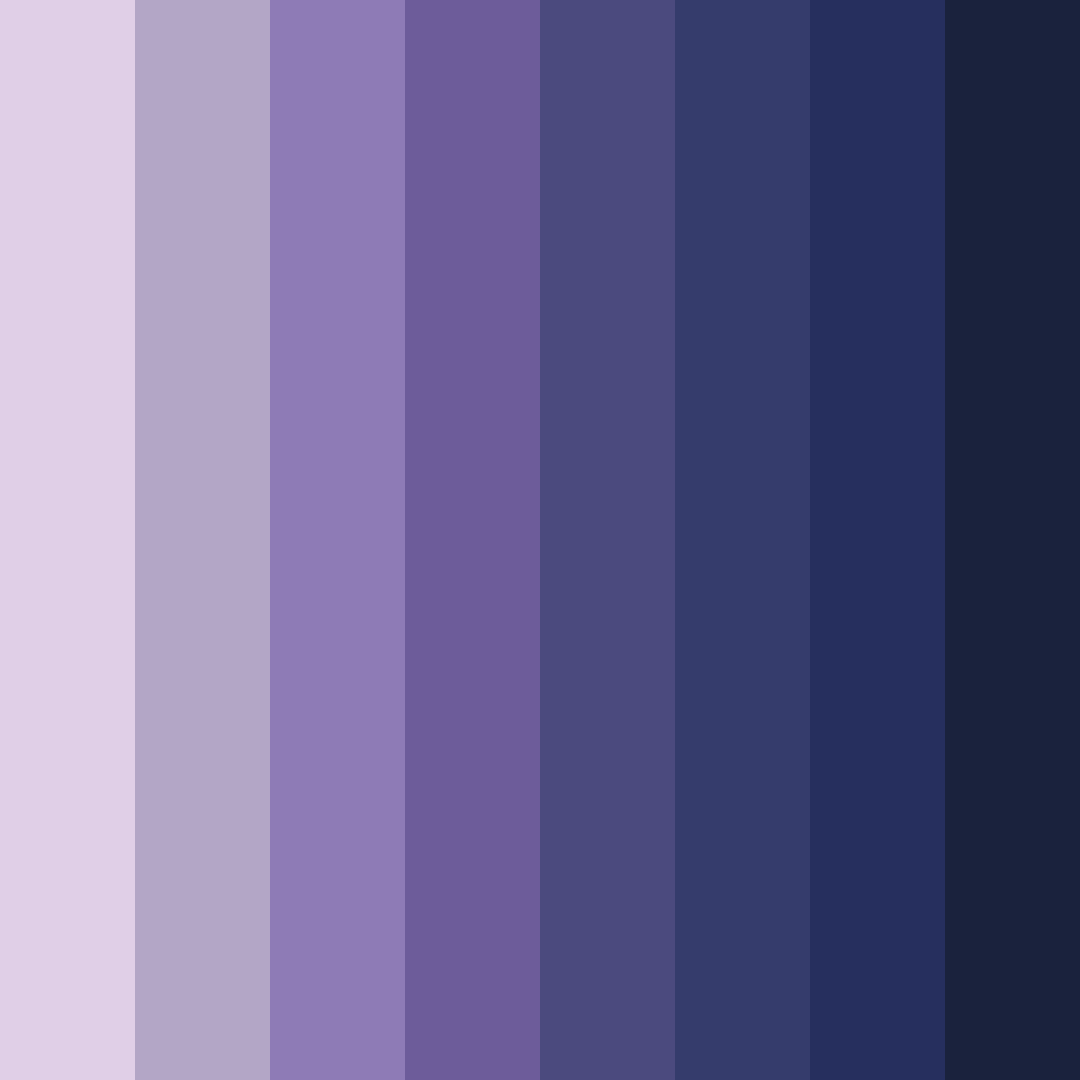 Download midnight mist color palette PNG image (square)