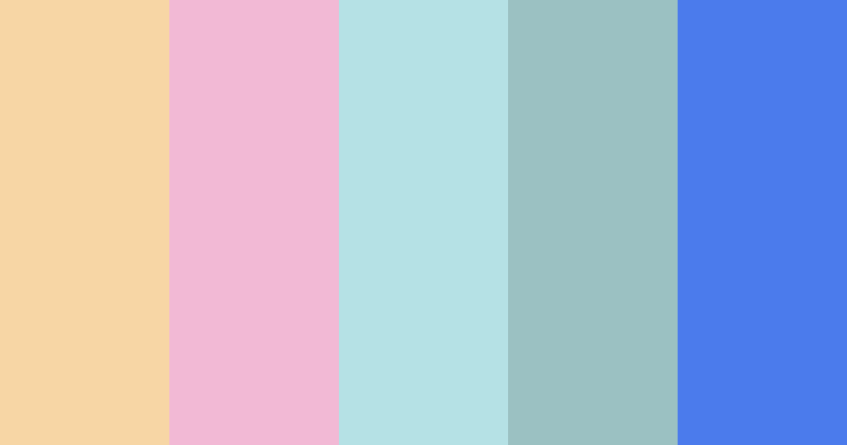 Download soft blue color palette PNG image (landscape)
