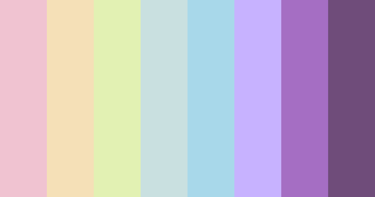 Download chic sorbet dream color palette PNG image (landscape)