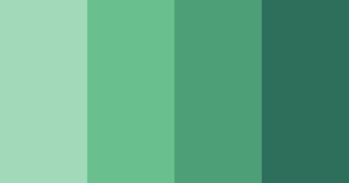 Download emerald tide color palette PNG image (landscape)