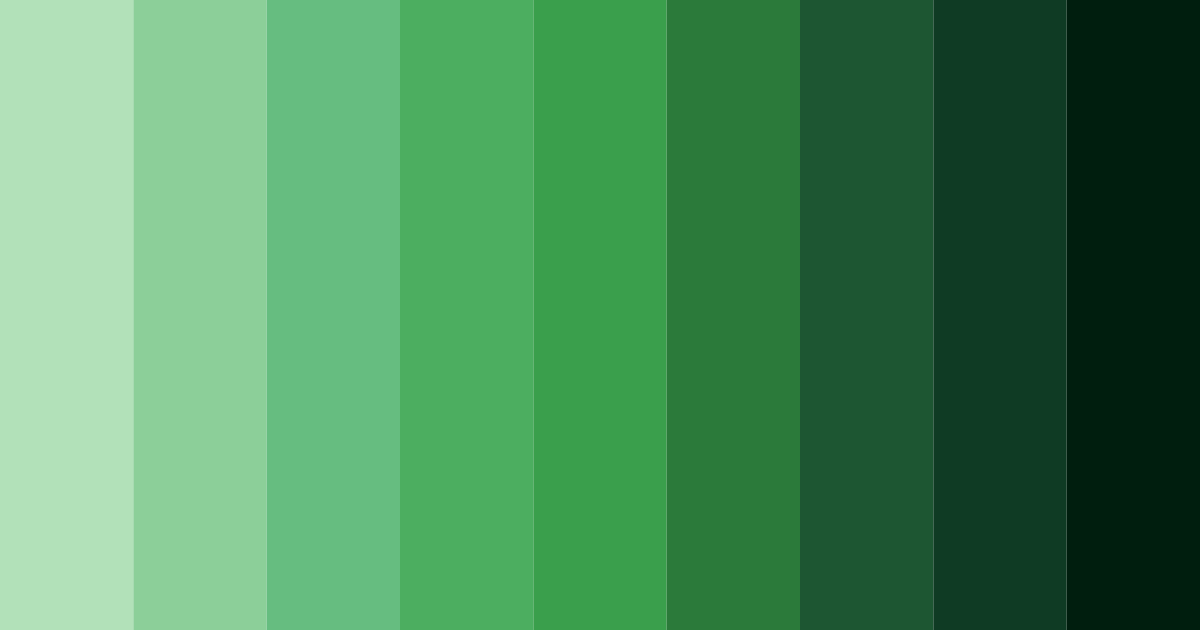 Download emerald shadows color palette PNG image (landscape)