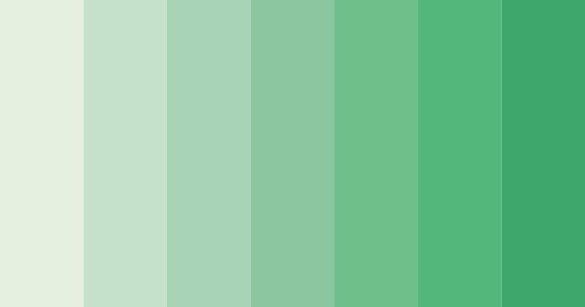 Download whispering greens color palette PNG image (landscape)