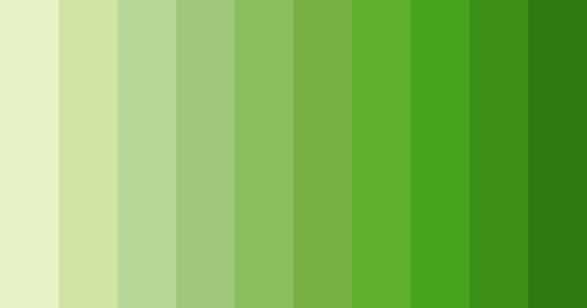 Download lush green symphony color palette PNG image (landscape)