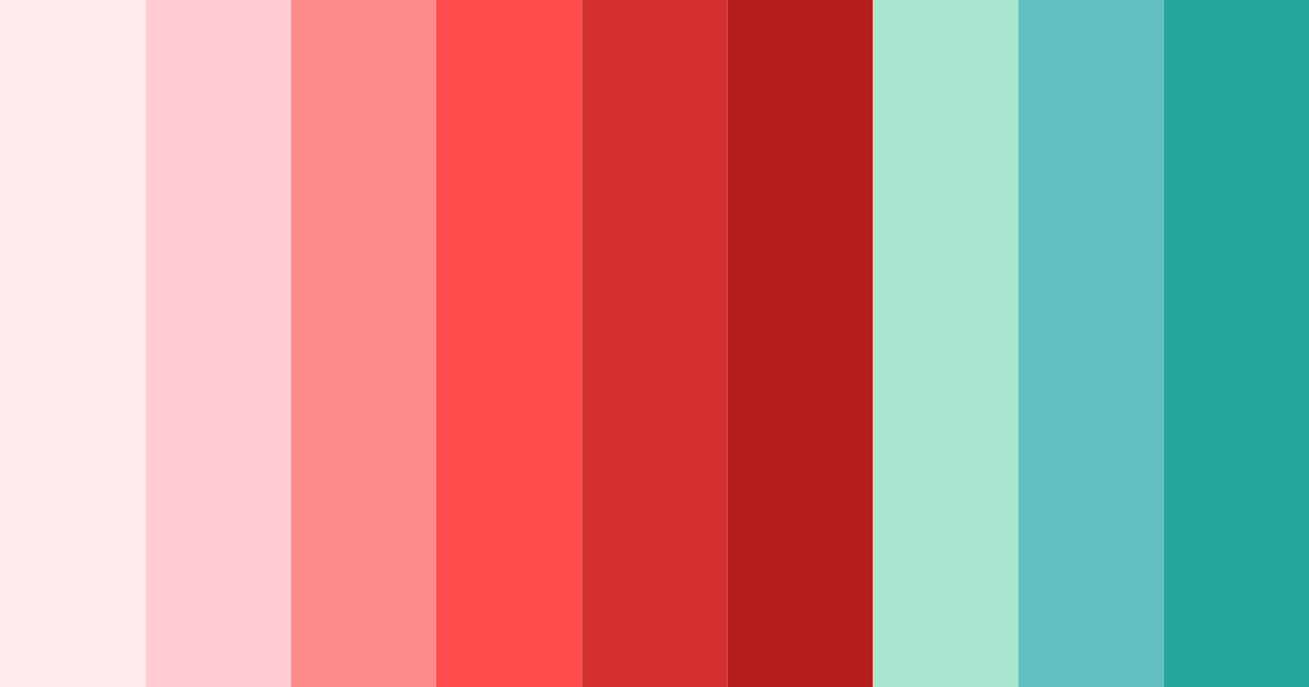 Download candy cane dreams color palette PNG image (landscape)