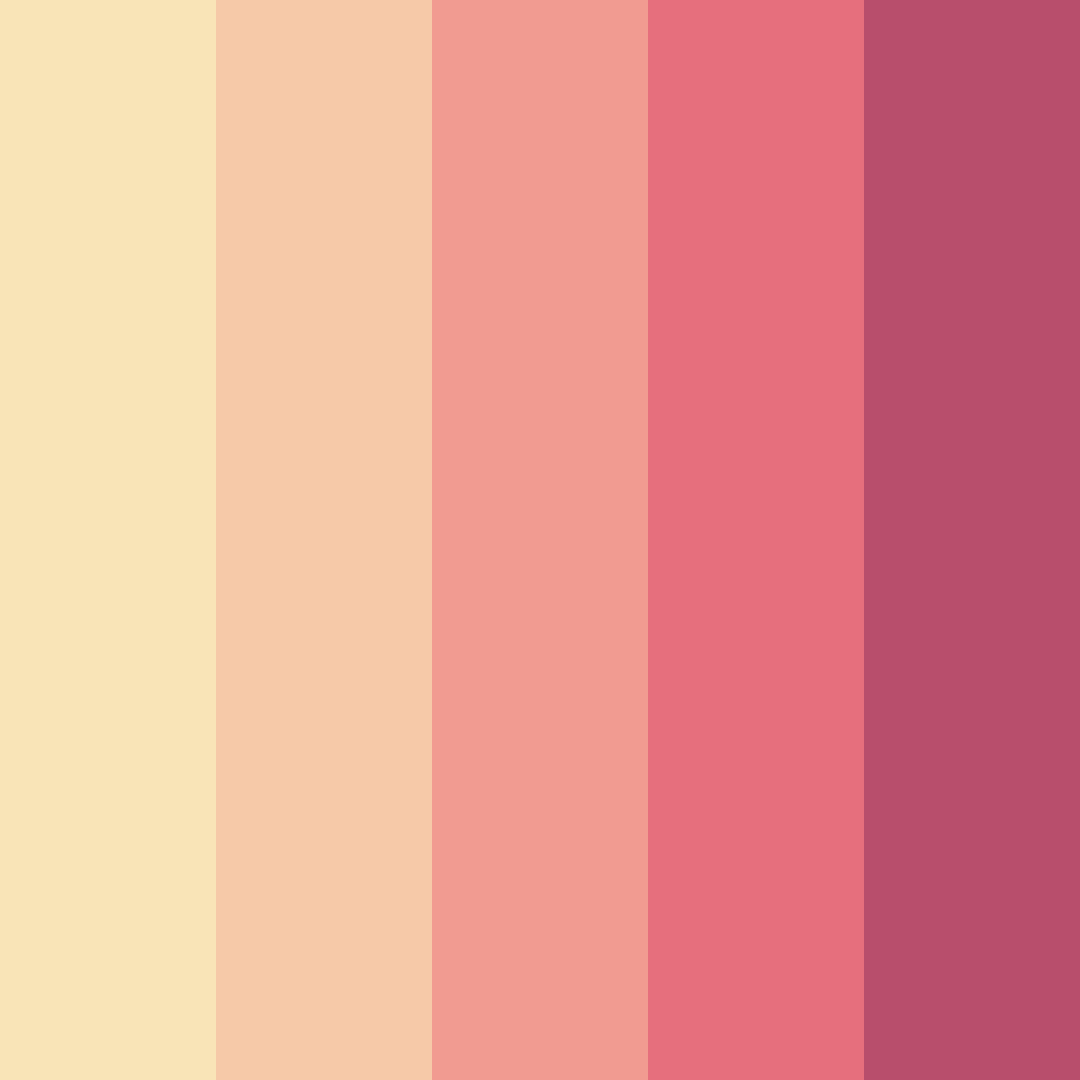 Download sunset petals color palette PNG image (square)