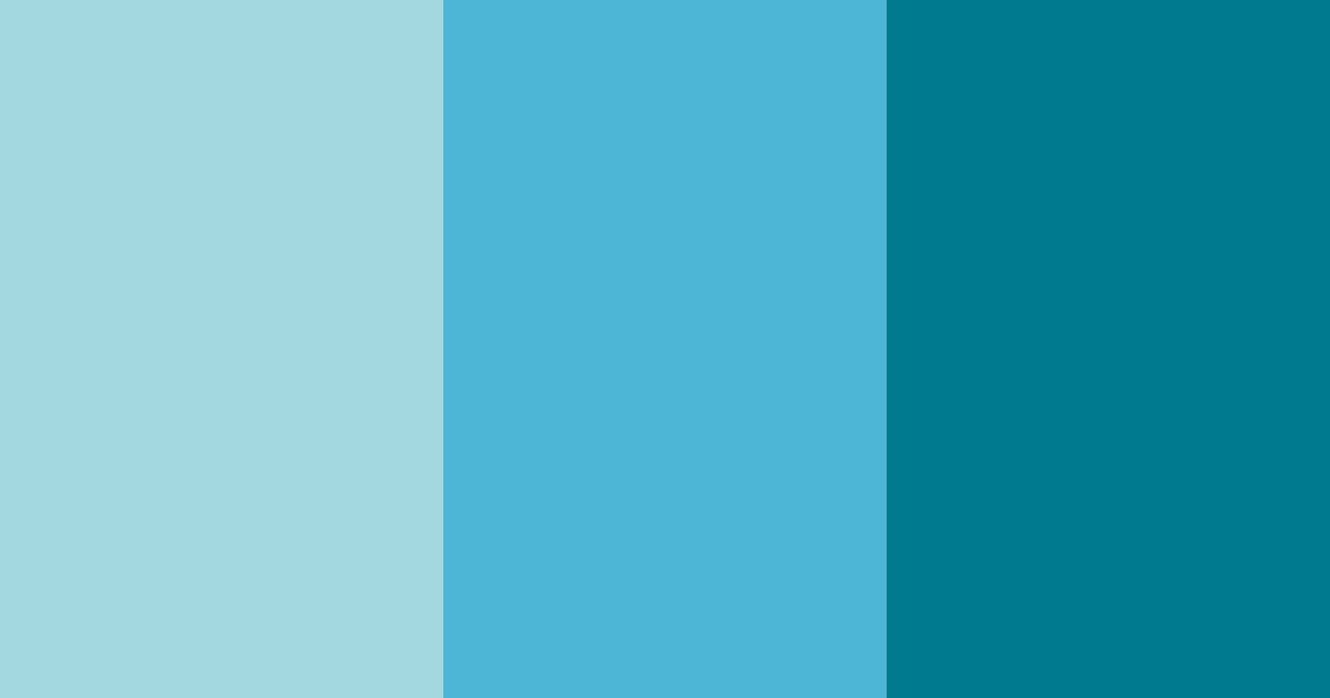 Download blue ocean color palette PNG image (landscape)