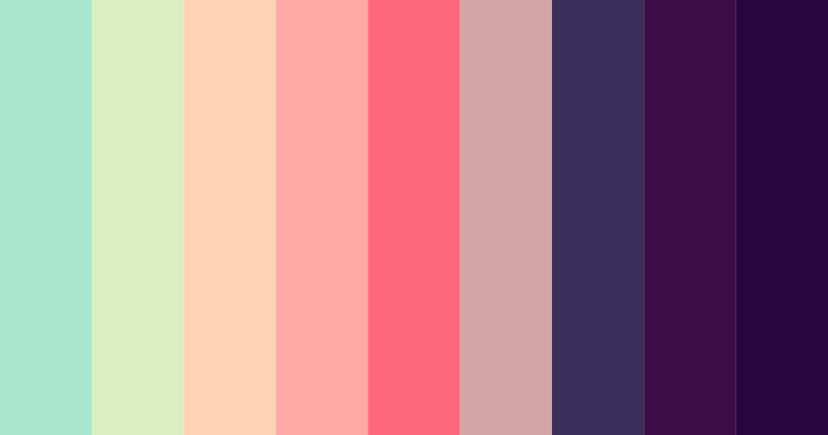 Download enchanted canopy color palette PNG image (landscape)