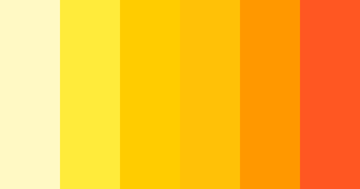 Download bright yellow color palette PNG image (landscape)