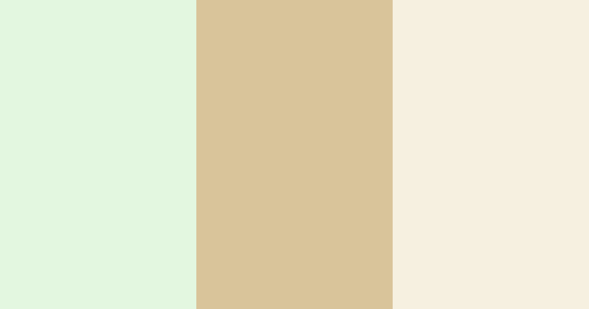 Download warm green and soft beige color palette PNG image (landscape)