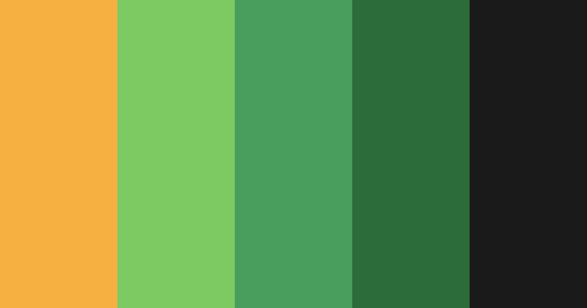 Download orange and green harmony color palette PNG image (landscape)