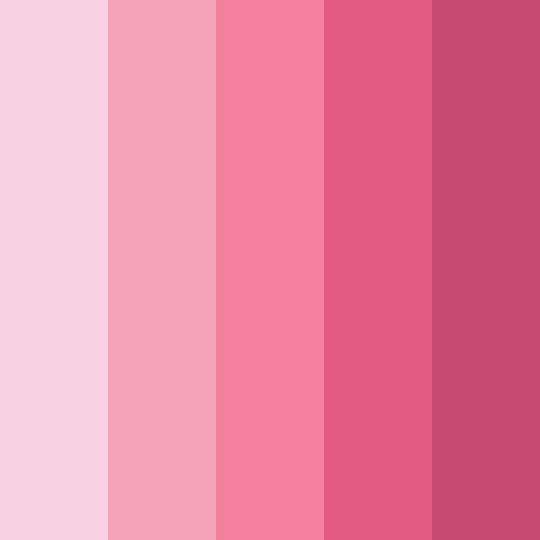 Download soft pink shades color palette PNG image (square)