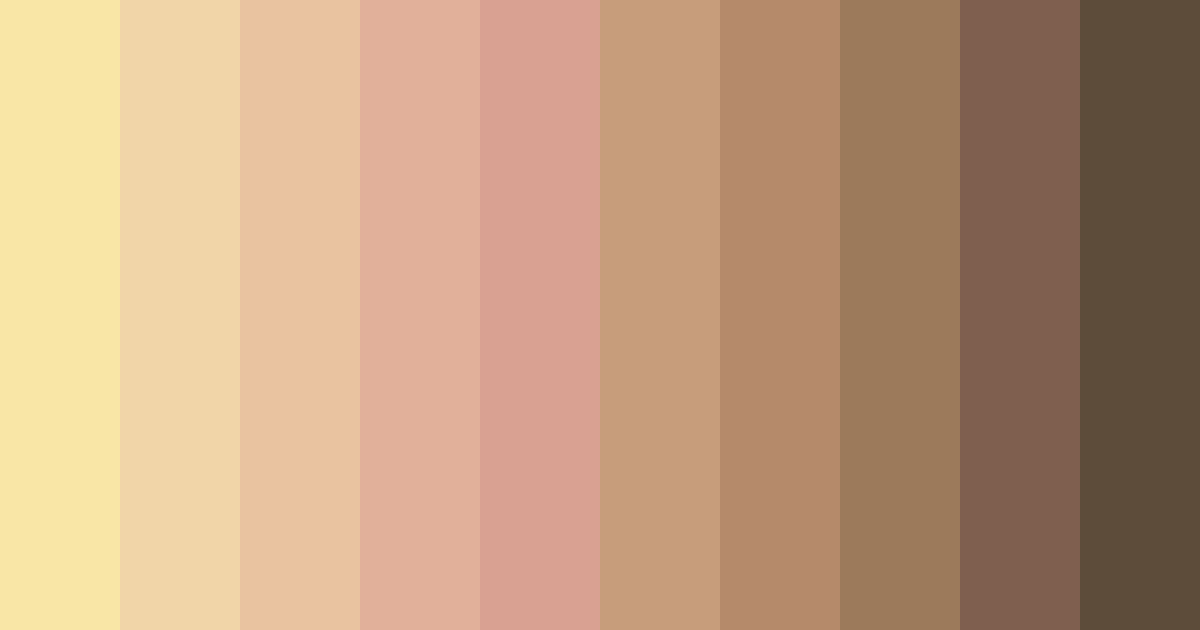 Download golden softness color palette PNG image (landscape)