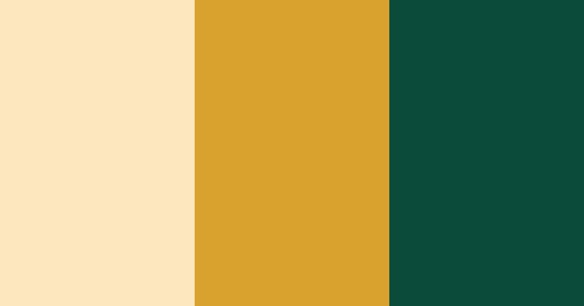 Download golden greenery color palette PNG image (landscape)