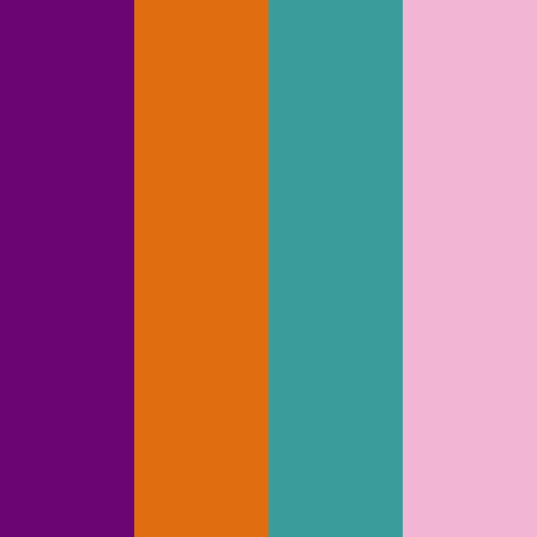 Download purple sunset oasis color palette PNG image (square)