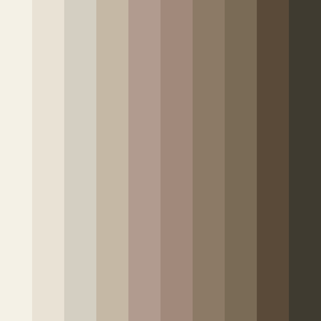 Download creamy beige color palette PNG image (square)