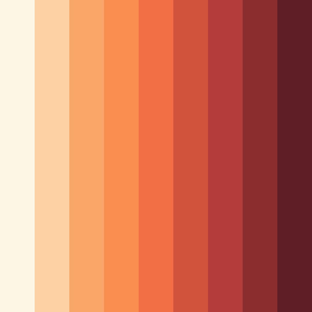 Download red bonfire color palette PNG image (square)