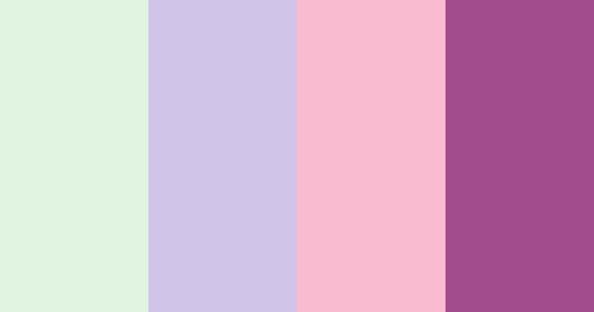 Download whimsical bloom color palette PNG image (landscape)
