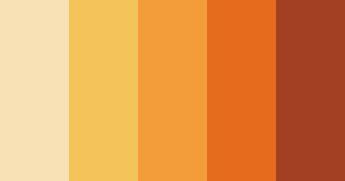 Download orange sunset color palette PNG image (landscape)