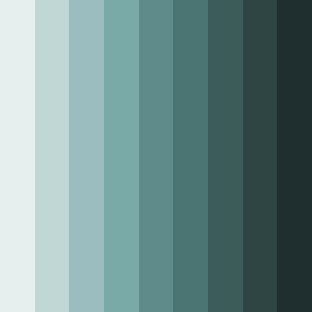 Download tranquil teal tides color palette PNG image (square)