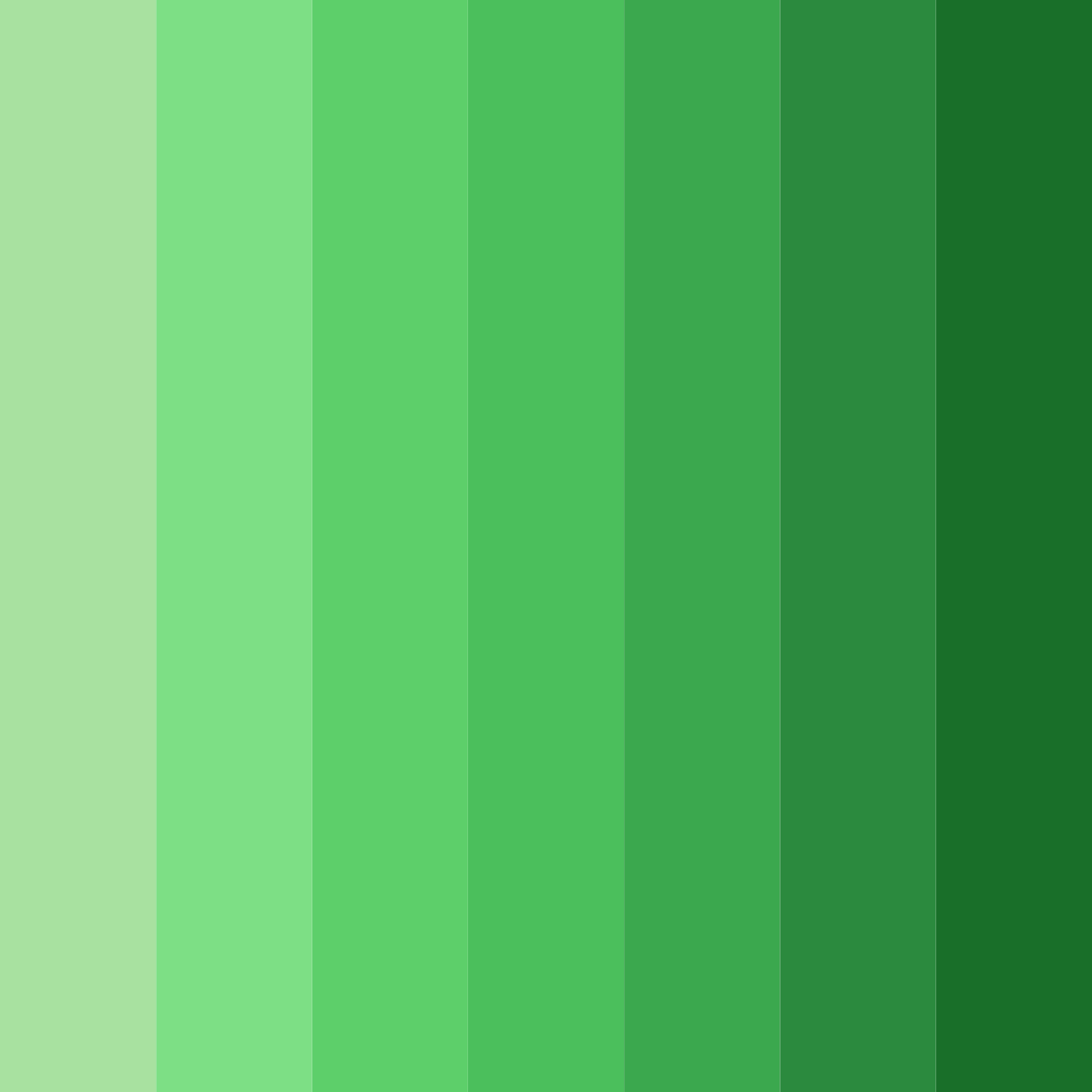 Download verdant symphony color palette PNG image (square)