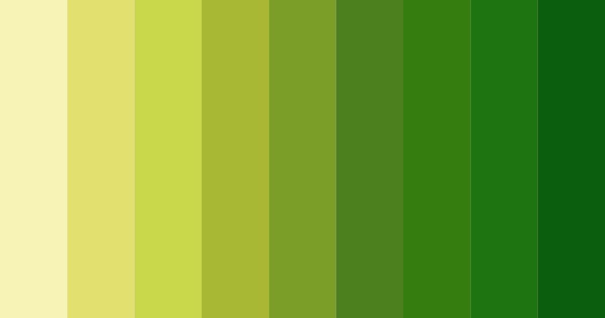 Download lush greenery color palette PNG image (landscape)