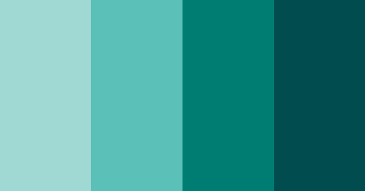 Download turquoise tranquility color palette PNG image (landscape)