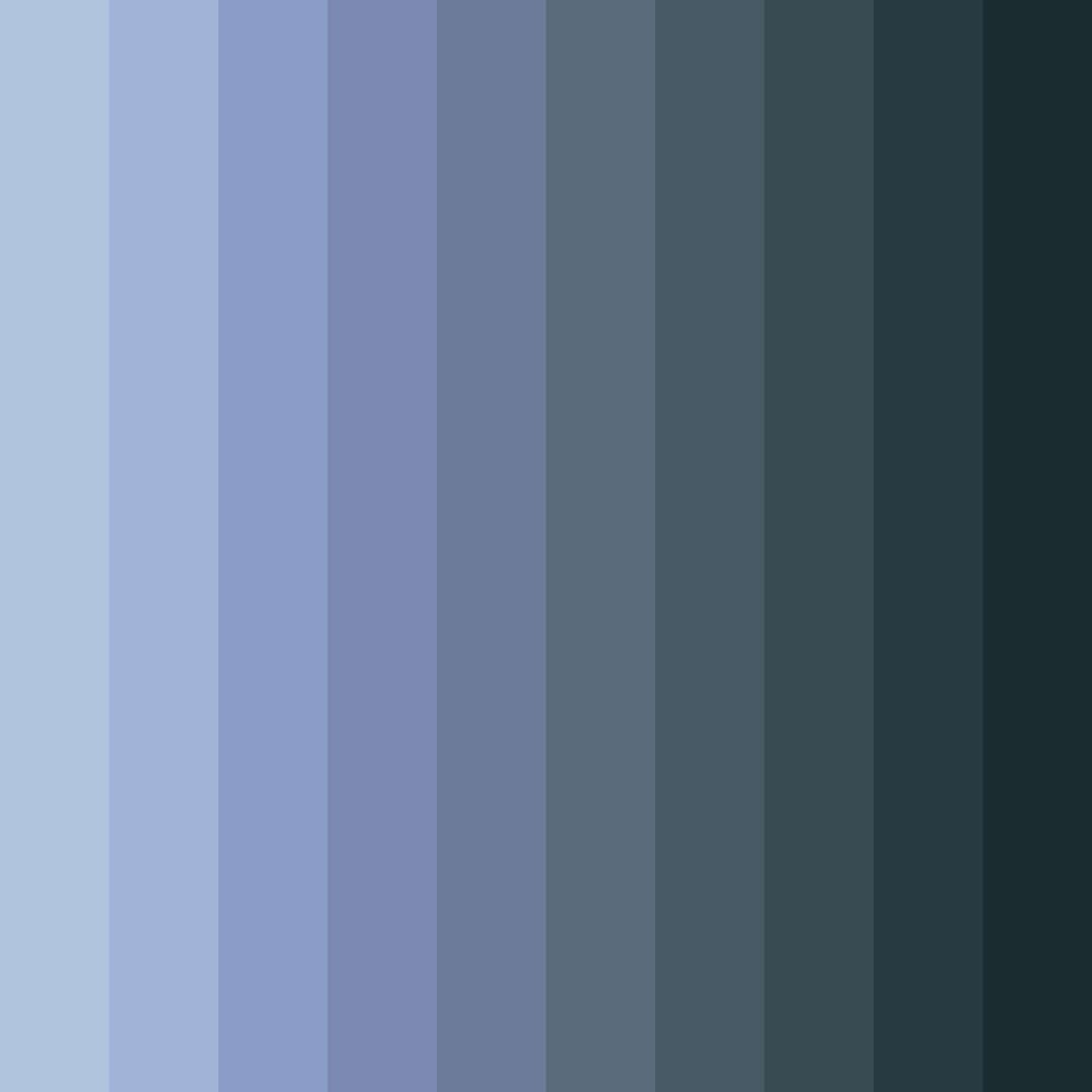 Download slate blue shades color palette PNG image (square)