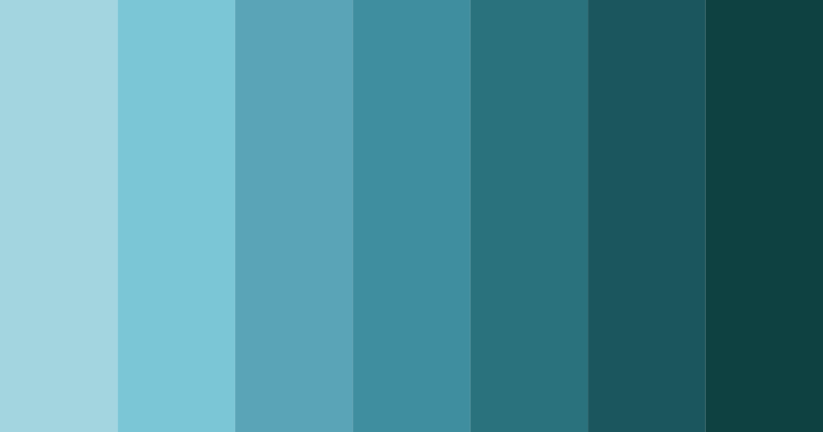 Download botanical blues color palette PNG image (landscape)