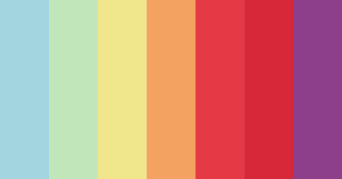 Download tropical sunrise color palette PNG image (landscape)