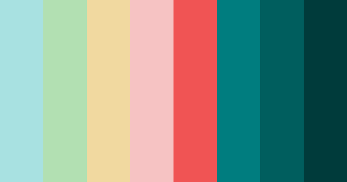 Download serene tropics color palette PNG image (landscape)