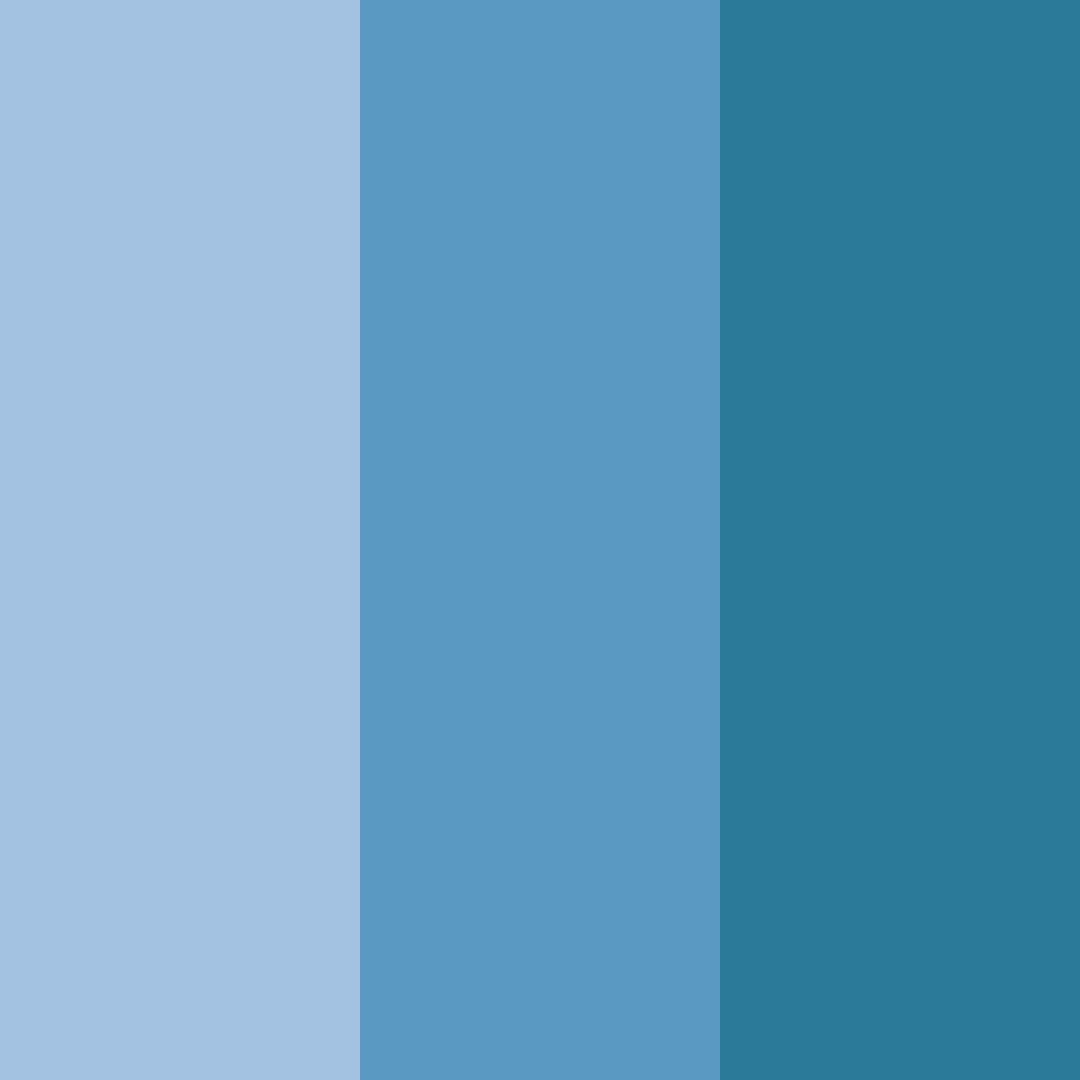 Download serenity in blue color palette PNG image (square)