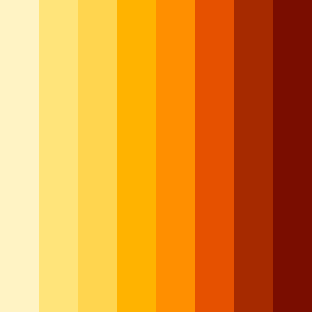 Download red yellow sunrise color palette PNG image (square)