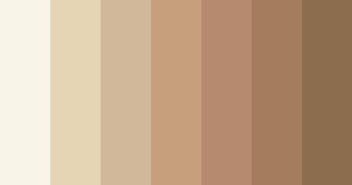Download oatmeal dreams color palette PNG image (landscape)