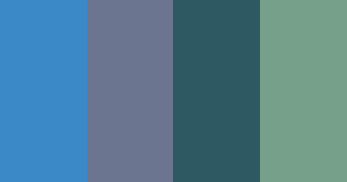 Download coastal blues and greens color palette PNG image (landscape)