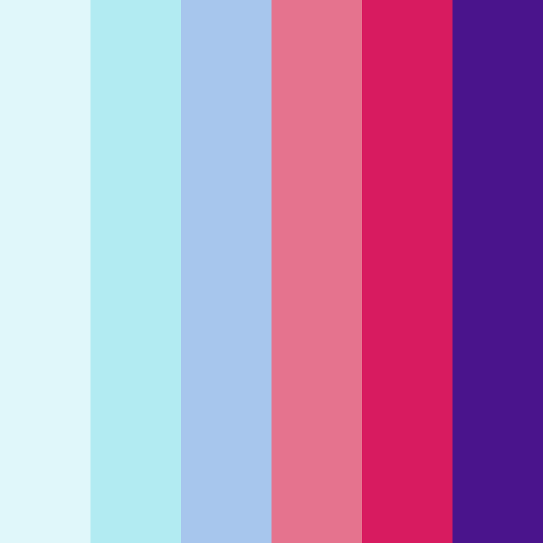Download tropical twilight color palette PNG image (square)