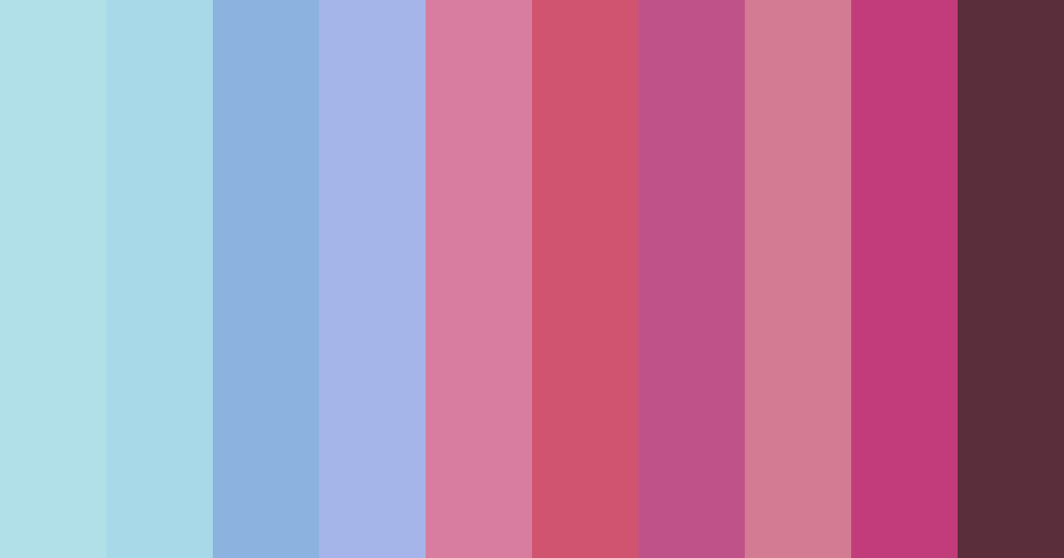 Download turquoise twilight color palette PNG image (landscape)