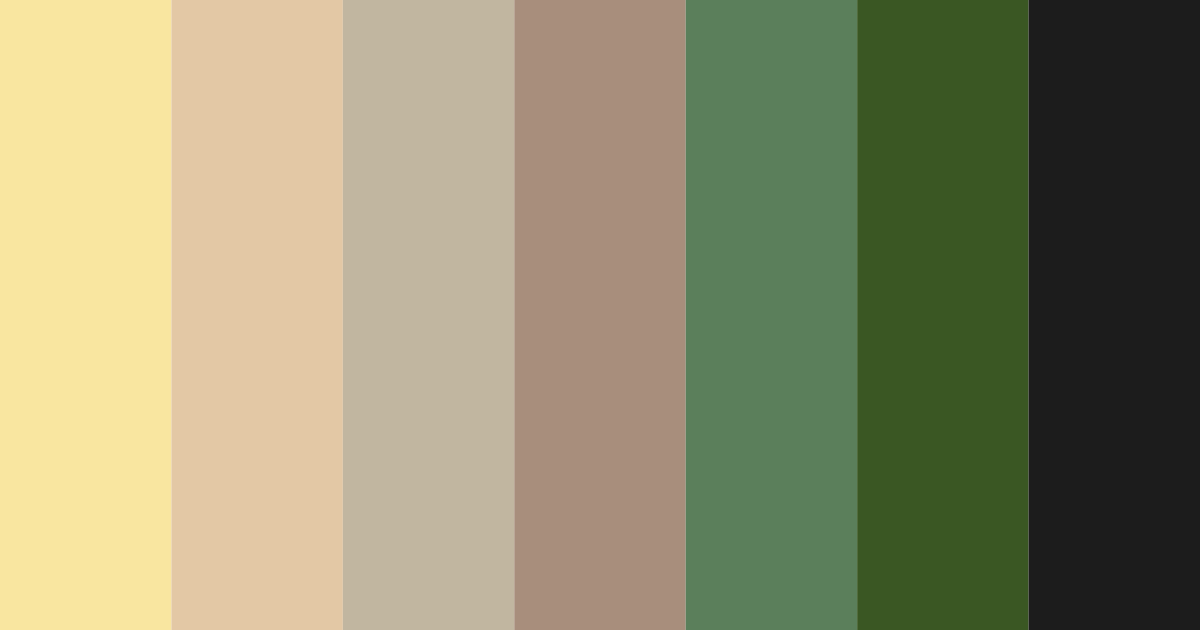 Download lemon sand color palette PNG image (landscape)