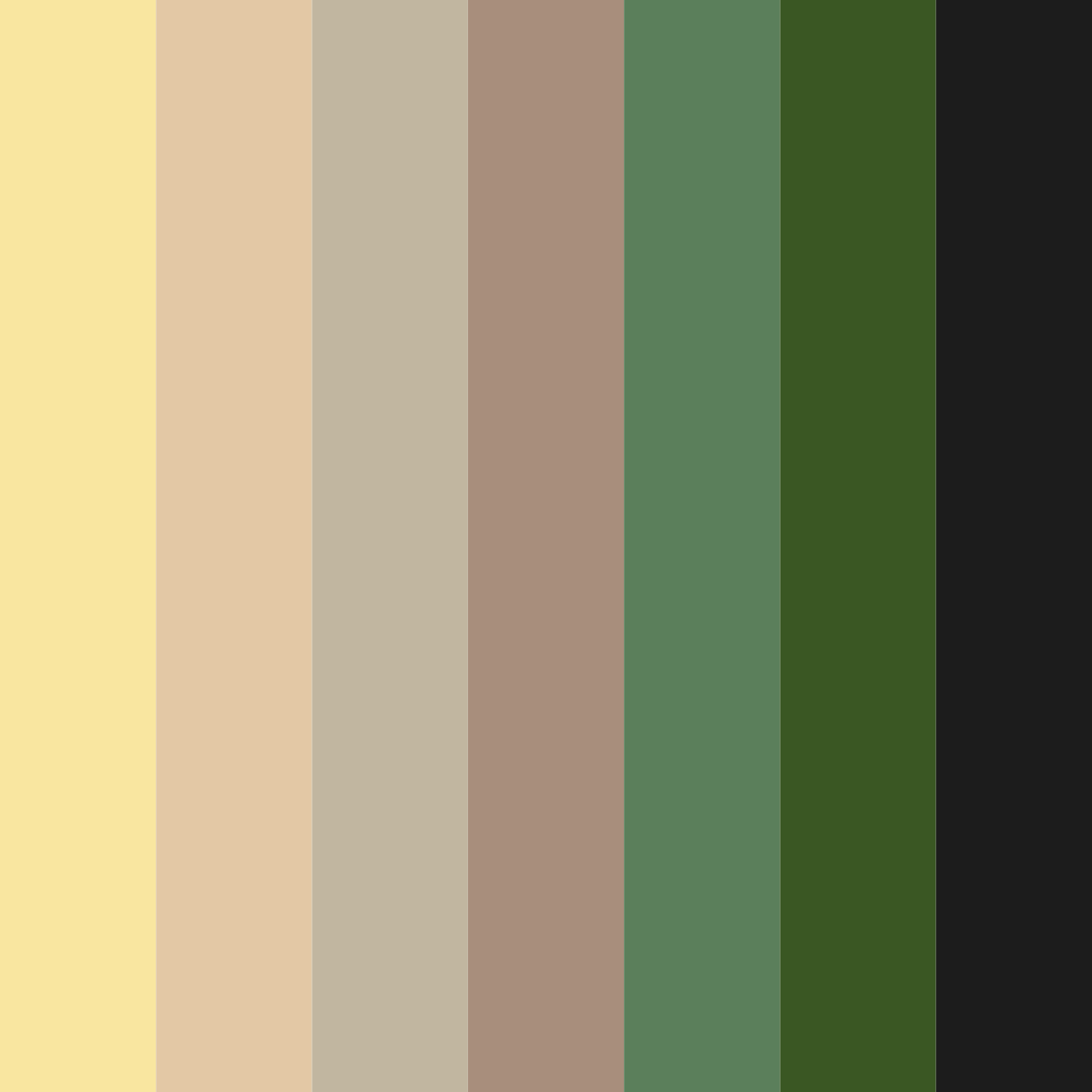 Download lemon sand color palette PNG image (square)