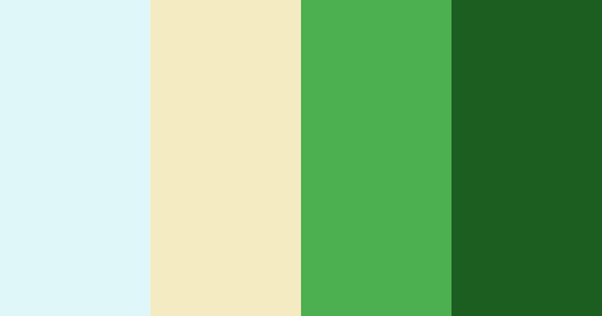 Download ocean green color palette PNG image (landscape)