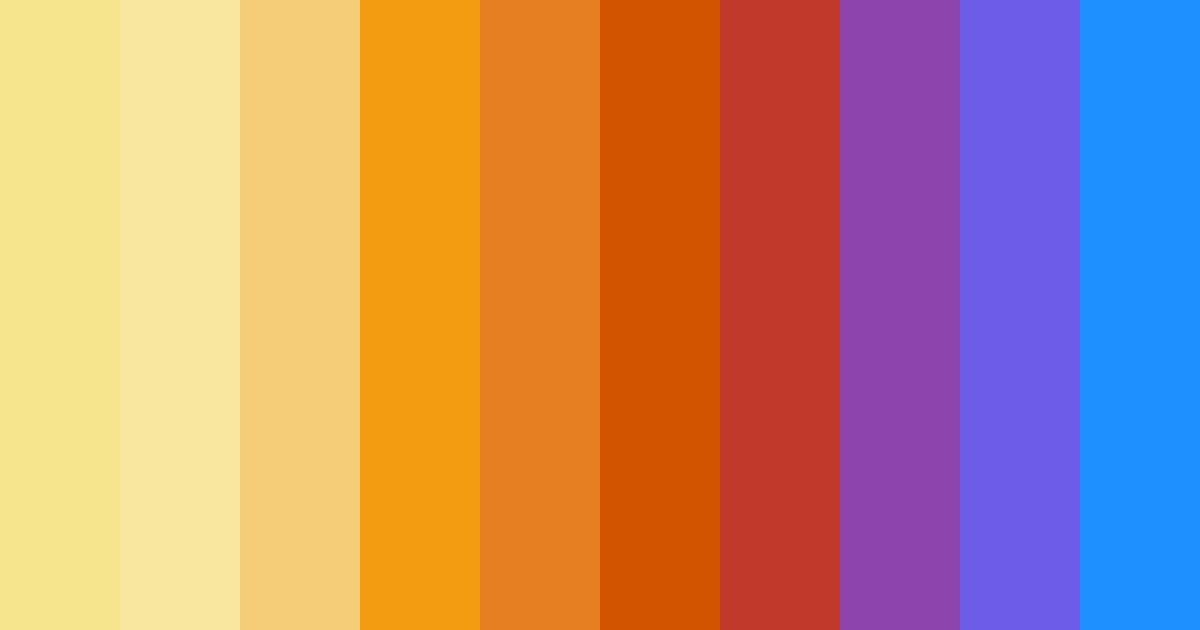 Download sunset symphony color palette PNG image (landscape)