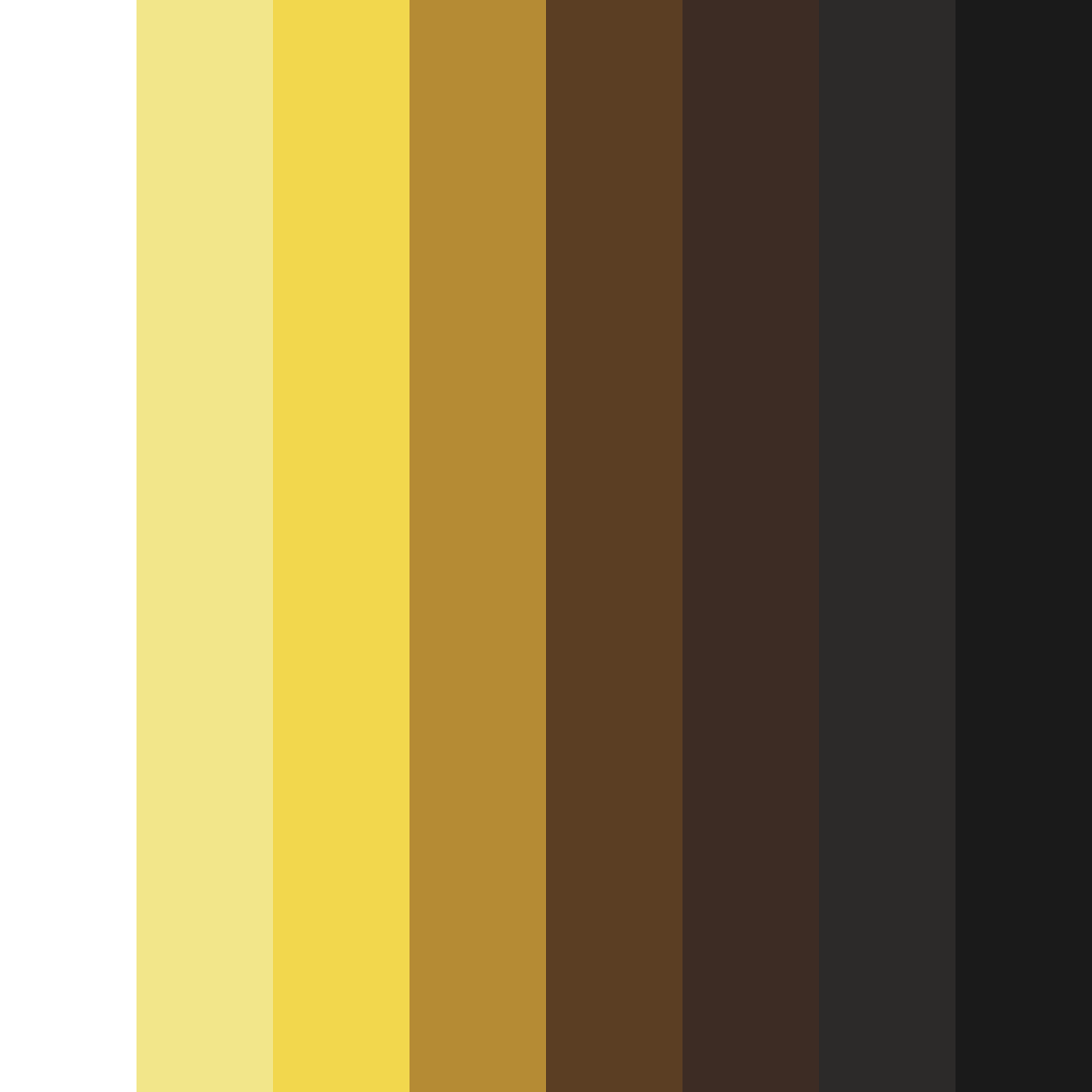 Download shades of blue and yellow color palette PNG image (square)